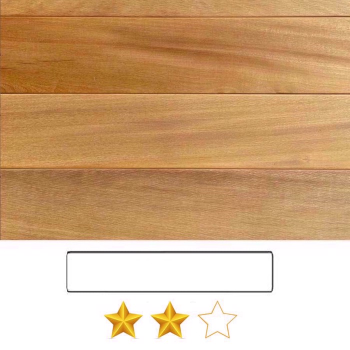 Garapa, FSC® 21 x 145mm slät/slät